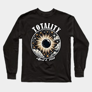 Total Solar Eclipse 2024 Long Sleeve T-Shirt